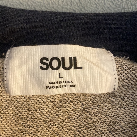 Soul by SoulCycle University Crewneck Pullover - Navy Blue - Size Large - Picture 3 of 4